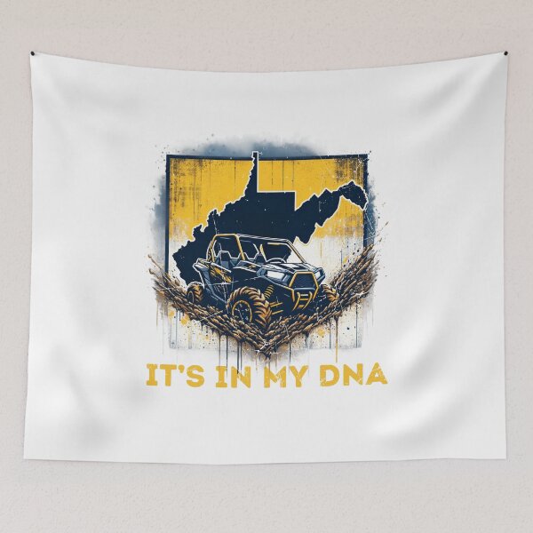Item preview, It's In My DNA West Virginia Hatfield McCoy Trail Drippy designed and sold by TugForkFinds.