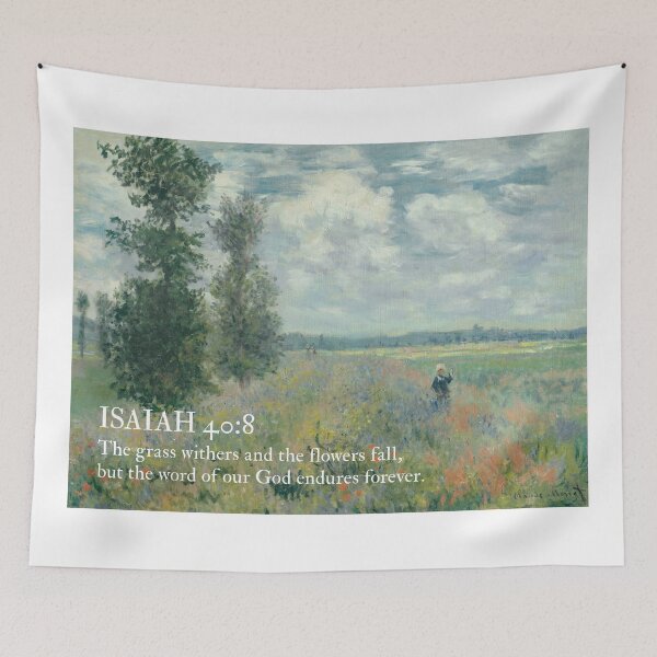 Item preview, Isaiah Bible Verse Oil Painting Quote designed and sold by SavedThruFaith.
