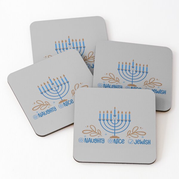 Item preview, naughty nice jewish ,happy Hanukkah , Menorasaurus designed and sold by metacollection.
