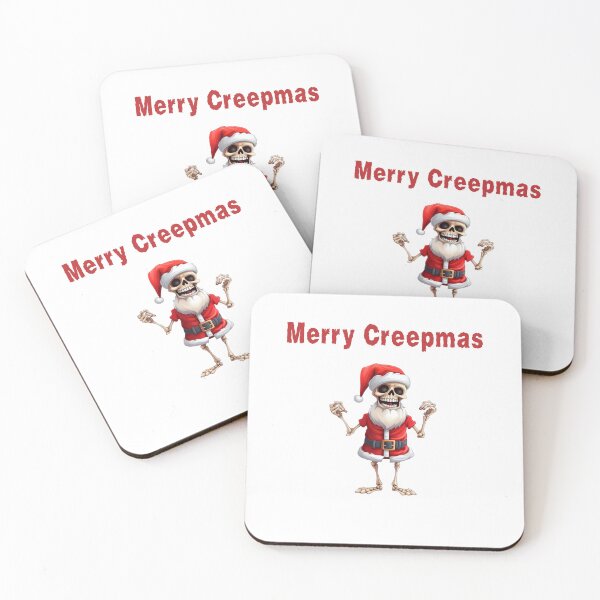 Item preview, Merry Creepmas skeleton funny Christmas designed and sold by JonnyDesigns.