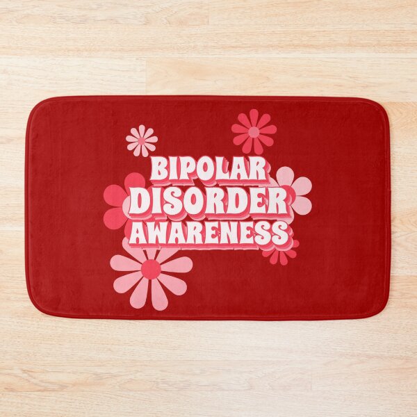 Item preview, Retro Bipolar Disorder Awareness, Pink Floral Design designed and sold by AryaSubramanian.