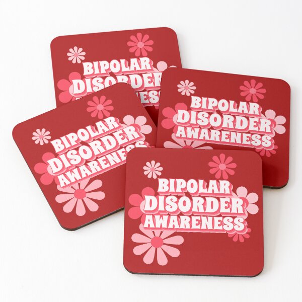 Item preview, Retro Bipolar Disorder Awareness, Pink Floral Design designed and sold by AryaSubramanian.