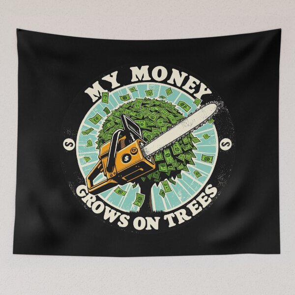 Item preview, Retro My Money Grows On Trees For Arborists designed and sold by TomFrontierArt.