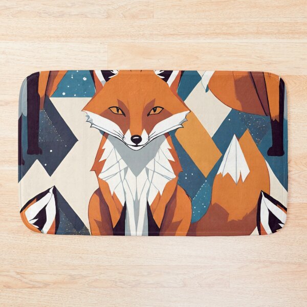 Item preview, Geometric fox designed and sold by kreativeadern.