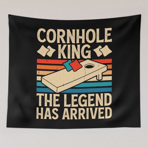 Item preview, Cornhole King The Legend Has Arrived Retro Design - Baggo Bean Bag Toss Game - Funny Cornhole Player Vintage designed and sold by naworas.