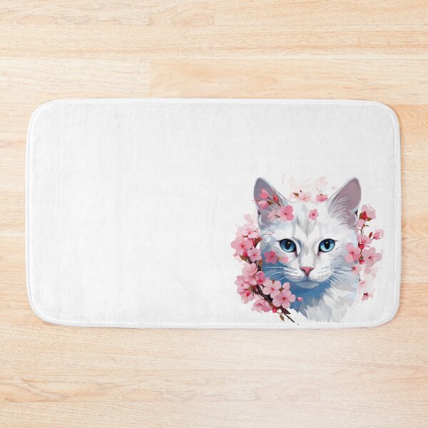Item preview, Cherry blossoms and cats designed and sold by INSPIREforJ.