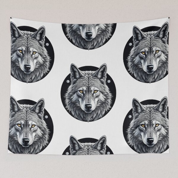 Item preview, Wolf head moon designed and sold by katloganusa.
