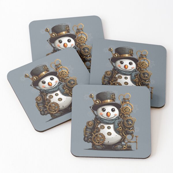 Item preview, Steampunk Snowman Vintage Retro Style designed and sold by MusesWhispers.