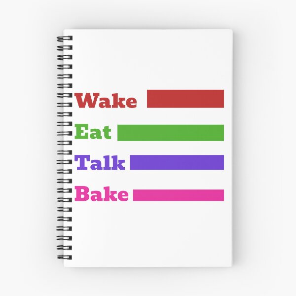 Item preview, Wake, Eat, Talk, Bake designed and sold by OptimaShirts.