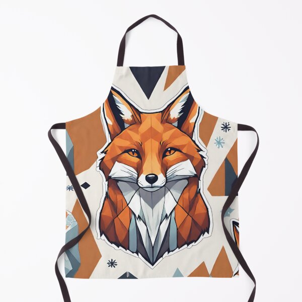 Item preview, geometric fox designed and sold by kreativeadern.