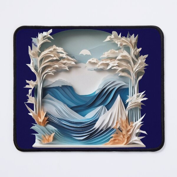 Item preview, Winter landscape by the sea origami 3 designed and sold by KarakitAI.