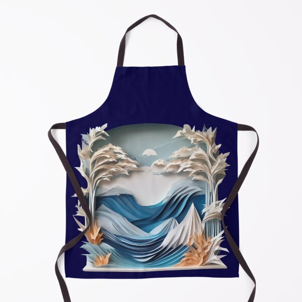 Item preview, Winter landscape by the sea origami 3 designed and sold by KarakitAI.