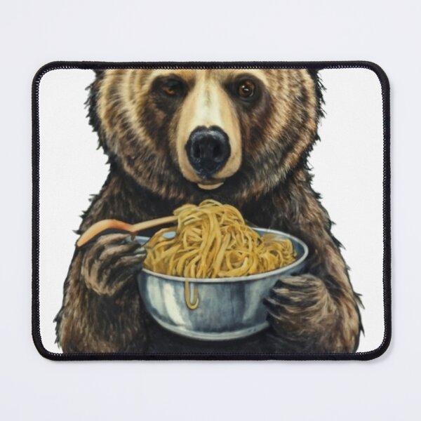 Item preview, Grazer Bear eating spaghetti designed and sold by NFL-LIVE .