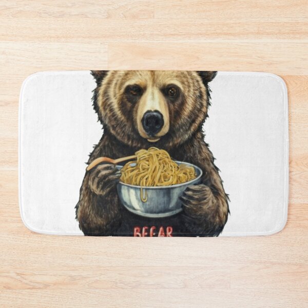 Item preview, Grazer Bear eating spaghetti designed and sold by NFL-LIVE .