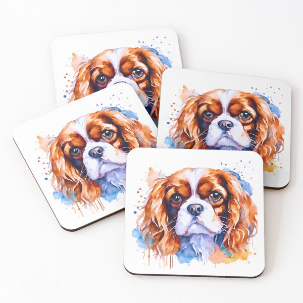 Item preview, Watercolor Cavalier King Charles Spaniel designed and sold by Fredster1966.