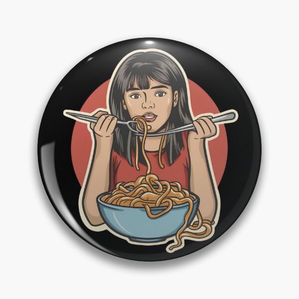 Item preview, Girl Eating Spaghetti designed and sold by NNisu.