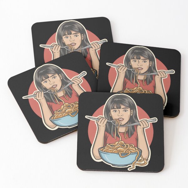Item preview, Girl Eating Spaghetti designed and sold by NNisu.