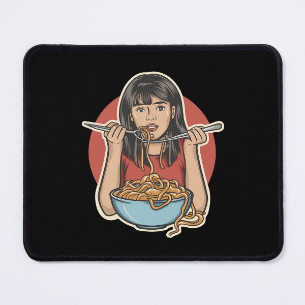 Item preview, Girl Eating Spaghetti designed and sold by NNisu.
