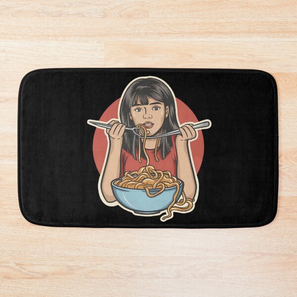 Item preview, Girl Eating Spaghetti designed and sold by NNisu.