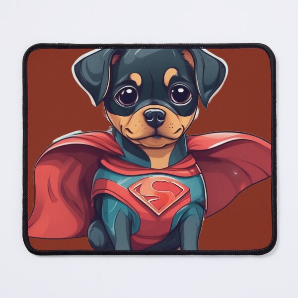 Item preview, cute superhero dog designed and sold by BigusPanda.