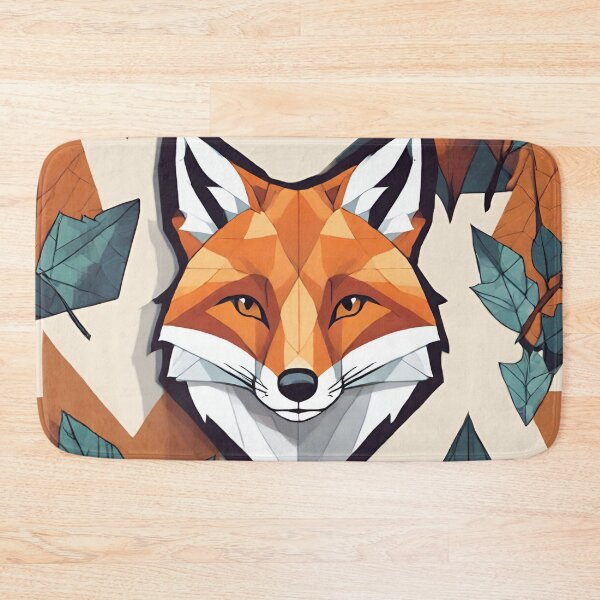 Artikelvorschau, Geometrischer Fuchs im Bätterwald entworfen und verkauft von kreativeadern.
