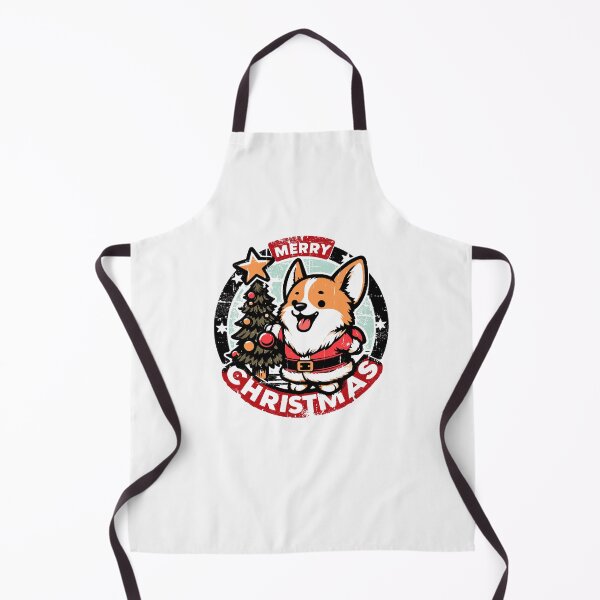 Item preview, Retro Christmas Corgi Gifts For Dog Lovers designed and sold by TomFrontierArt.
