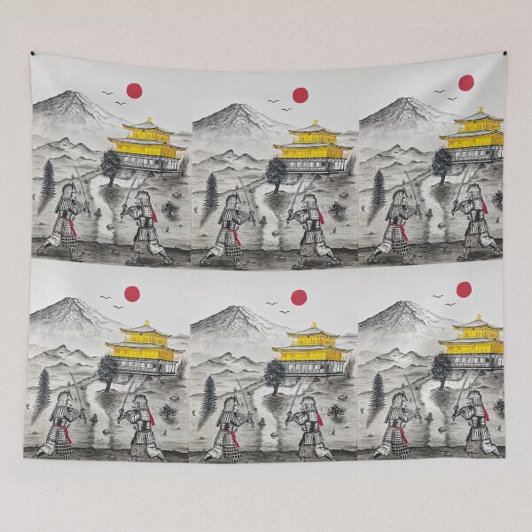 Item preview, Samurai duel at the Golden Temple Japan designed and sold by Valérie SCHULER.