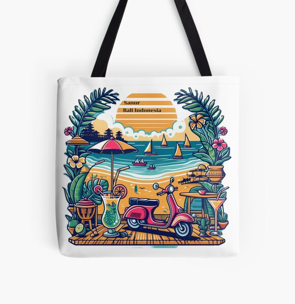 Drinks on the Beach All Over Print Tote Bag