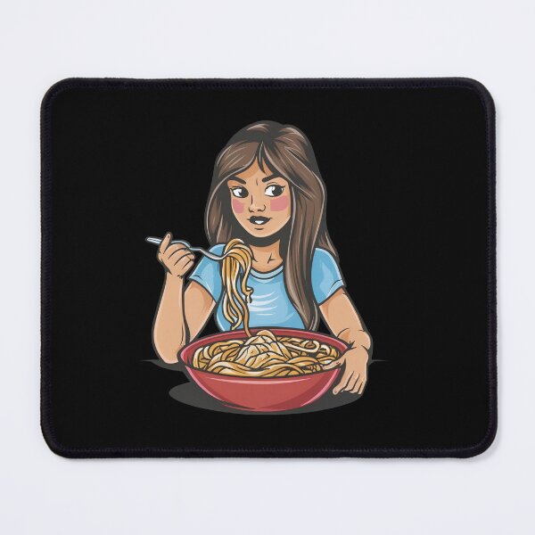 Item preview, Girl Eating Spaghetti designed and sold by NNisu.