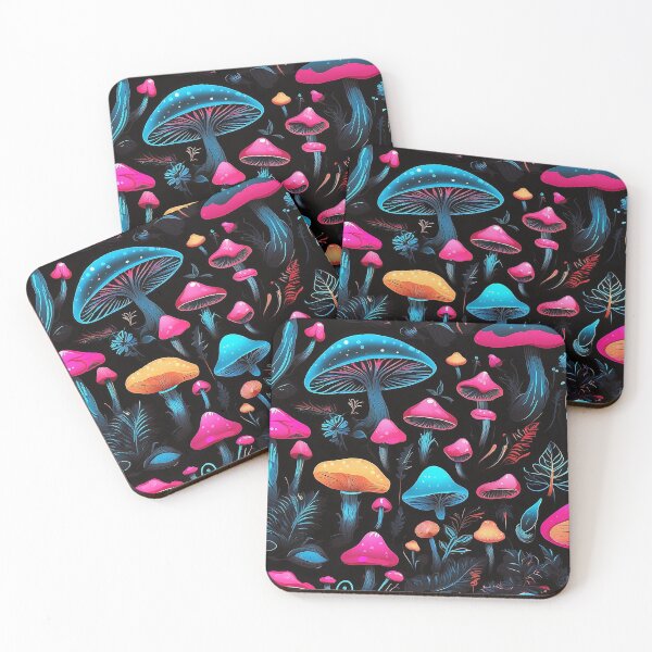 Item preview, Fungi Party: Neon Mushroom Dance designed and sold by ZION-E-Store.