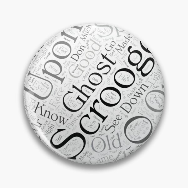 Item preview, A Christmas Carol by Charles Dickens wordcloud designed and sold by SJ-Atelier.