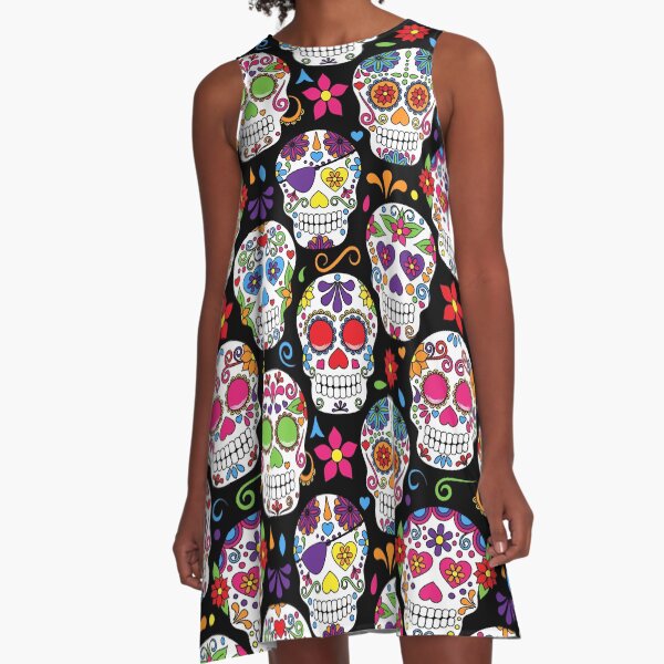Item preview, Day of the Dead Sugar Skull Pattern designed and sold by stylebytara.