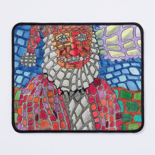 Item preview, 789 - MOSAIC SANTA CLAUS - DAVE EDWARDS- COLOURED PENCILS - 2023 designed and sold by BLYTHART.