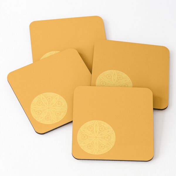 Item preview, Flower of Life Color Palette Mandalas : 10 - Yellow Ochre designed and sold by SonoSonoStudio.