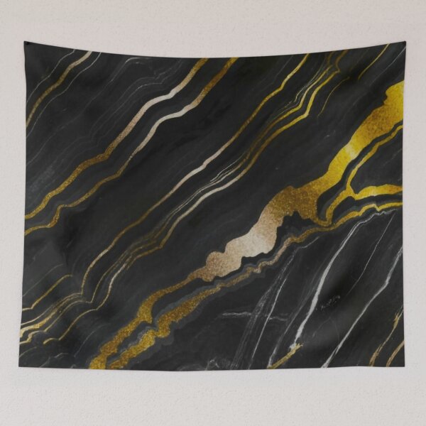 Item preview, Elegant Black & Gold Patterns: Portoro Veins designed and sold by Gustavo Navarro.