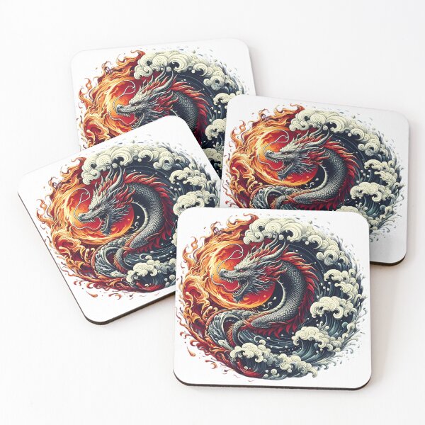 Item preview,  Inferno and Surge Dragon Yin Yang designed and sold by Pixel Dome.