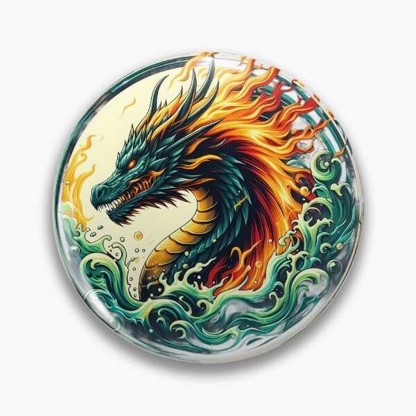 Item preview, Aquaflame Dragon Majesty designed and sold by Pixel Dome.