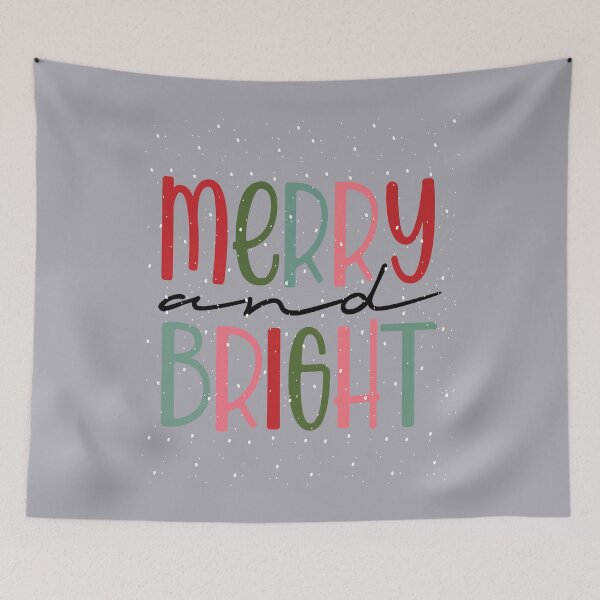 Item preview,  Merry and Bright snow christmas vibes  designed and sold by Smix Pixels.