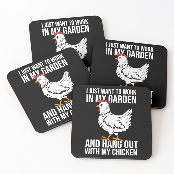 Item preview, I Just Want To Work In My Garden And Hang Out With My Chicken designed and sold by rewingjadeArt.