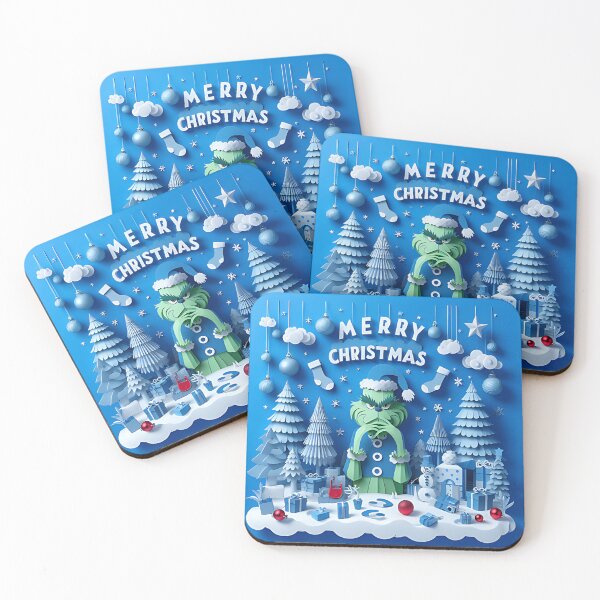 Item preview, Blue Vibe Christmas: Gifts, Grinch, and Festive Delights designed and sold by Attire mukashaf.