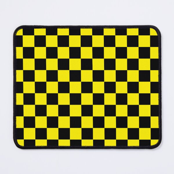 Item preview, Checkered (Medium Squares) Yellow and Black designed and sold by Tree45.