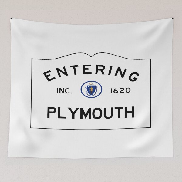 Item preview, Entering Plymouth Road Sign - Plymouth, Massachusetts designed and sold by SouthShorePics.