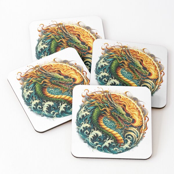 Item preview, Serpent of the Tidal Flame designed and sold by Pixel Dome.