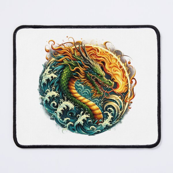 Item preview, Serpent of the Tidal Flame designed and sold by Pixel Dome.