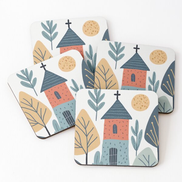 Item preview, abstract boho building  designed and sold by Jubjangm3.