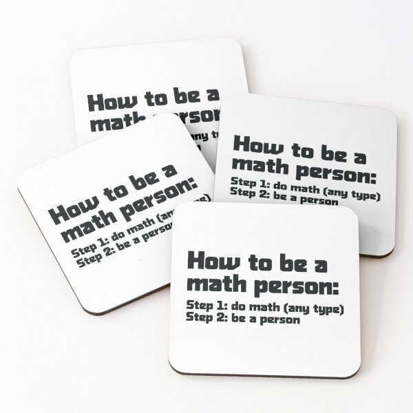 Item preview, How To Be A Math Person - Funny Math Joke designed and sold by ScienceCorner.