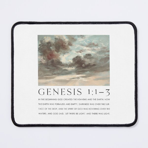 Item preview, Genesis In The Beginning Bible Verse Oil Painting designed and sold by SavedThruFaith.