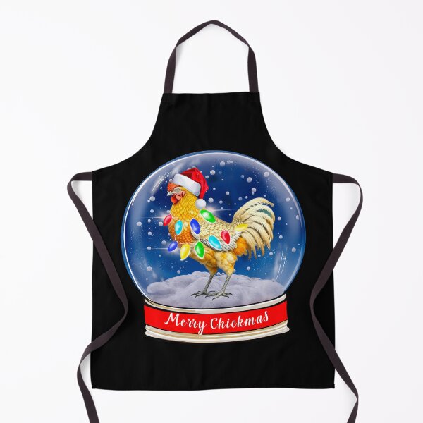 Item preview, Merry Chickmas Christmas Chicken Snow Globe designed and sold by PG Illustration.