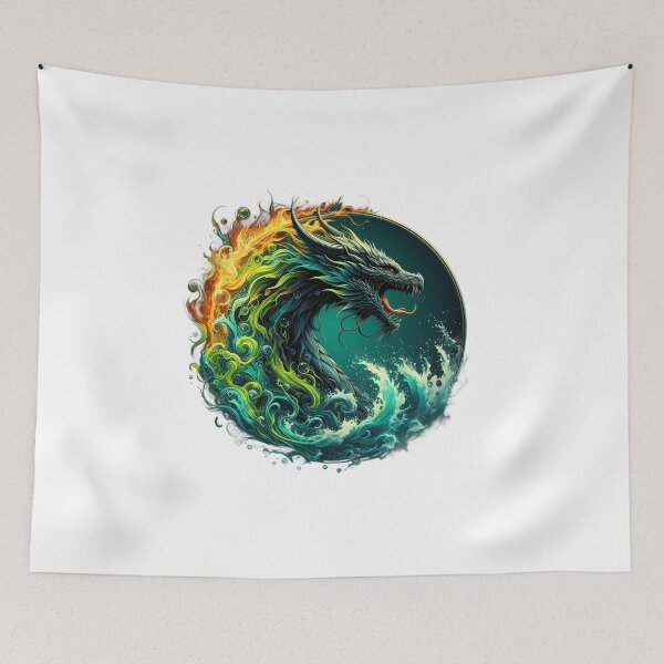 Item preview,  Elemental Whirlwind Dragon designed and sold by Pixel Dome.