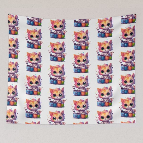 Item preview, Painter cat designed and sold by PrintablePalace.